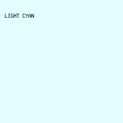 e2fcff - Light Cyan color image preview