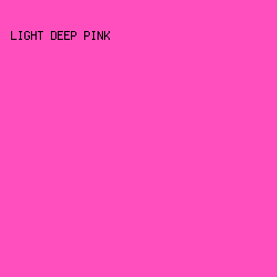 FF4FBE - Light Deep Pink color image preview