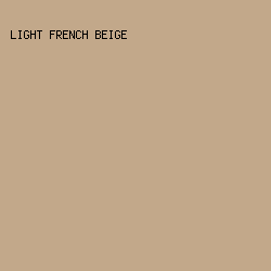 C2A88A - Light French Beige color image preview