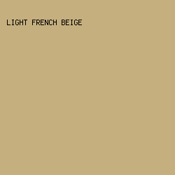 c5af7e - Light French Beige color image preview