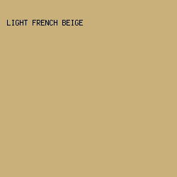 c9af7a - Light French Beige color image preview