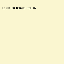 faf6d0 - Light Goldenrod Yellow color image preview