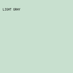 C8E0CF - Light Gray color image preview