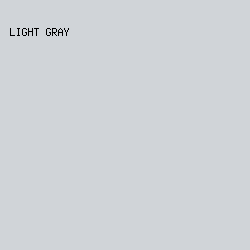 D0D4D8 - Light Gray color image preview