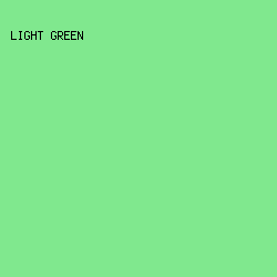 80E88E - Light Green color image preview
