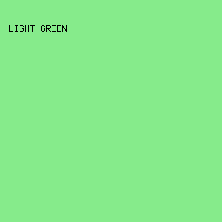 86EB8B - Light Green color image preview