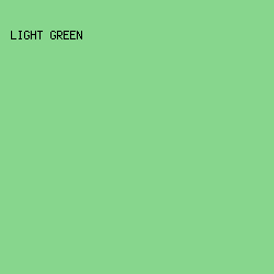 87D68D - Light Green color image preview