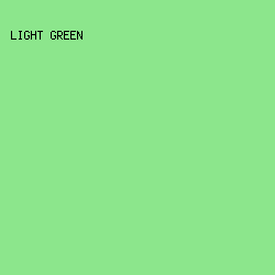 8ce68c - Light Green color image preview