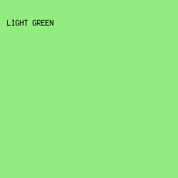 92ec7f - Light Green color image preview