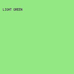 93e883 - Light Green color image preview