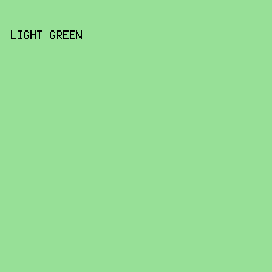 97e097 - Light Green color image preview