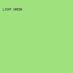 9FE27D - Light Green color image preview