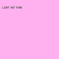 FCB1EC - Light Hot Pink color image preview