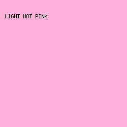 FFB0DA - Light Hot Pink color image preview