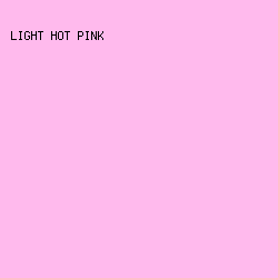 FFBAED - Light Hot Pink color image preview