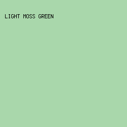 A9D7AB - Light Moss Green color image preview
