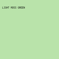 B9E3AA - Light Moss Green color image preview