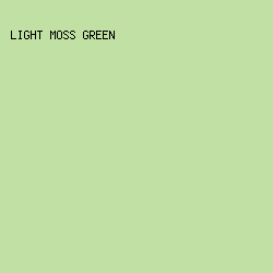 C0E0A4 - Light Moss Green color image preview