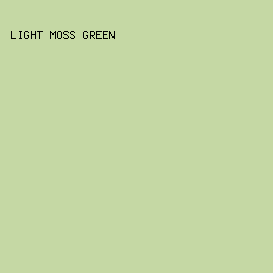 C5D8A4 - Light Moss Green color image preview