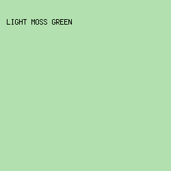 b2e0ae - Light Moss Green color image preview