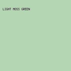 b5d6b2 - Light Moss Green color image preview