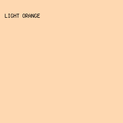 FED8B1 - Light Orange color image preview