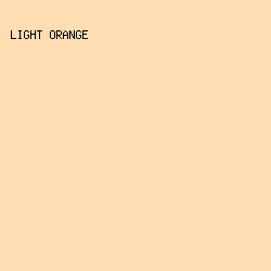 FEDDB2 - Light Orange color image preview