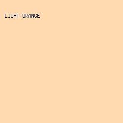 FFD9AF - Light Orange color image preview