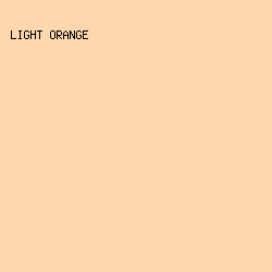 fdd8ac - Light Orange color image preview