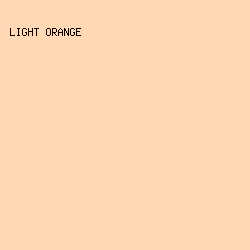 ffd8b3 - Light Orange color image preview