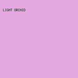 e6a8e1 - Light Orchid color image preview