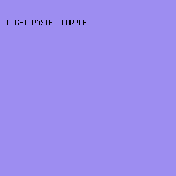 9D8DF1 - Light Pastel Purple color image preview