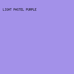 A391E9 - Light Pastel Purple color image preview
