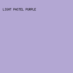 B3A7D3 - Light Pastel Purple color image preview