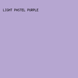 B6A6D1 - Light Pastel Purple color image preview
