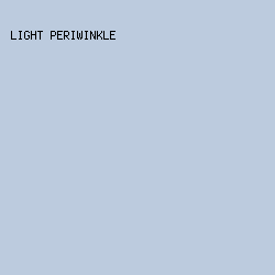 BCCBDE - Light Periwinkle color image preview