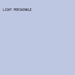 BDC7E2 - Light Periwinkle color image preview