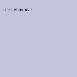 C3C5DB - Light Periwinkle color image preview