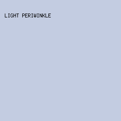 C3CCE1 - Light Periwinkle color image preview