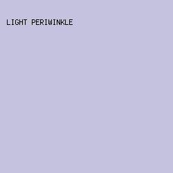 C5C2DF - Light Periwinkle color image preview
