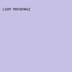 C6C1E4 - Light Periwinkle color image preview