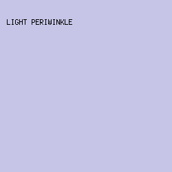 C6C5E7 - Light Periwinkle color image preview