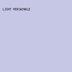 C6C6E5 - Light Periwinkle color image preview