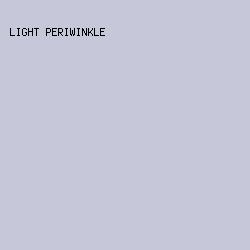 C6C7D9 - Light Periwinkle color image preview