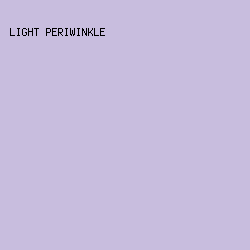 C8BDDE - Light Periwinkle color image preview