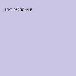 C9C3E4 - Light Periwinkle color image preview