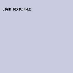 C9CCDE - Light Periwinkle color image preview