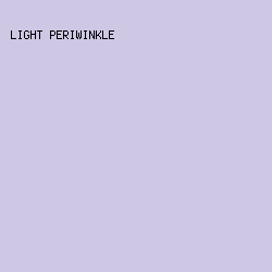 CEC8E4 - Light Periwinkle color image preview