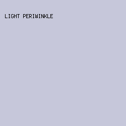 c6c7da - Light Periwinkle color image preview