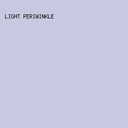 c8c8e0 - Light Periwinkle color image preview